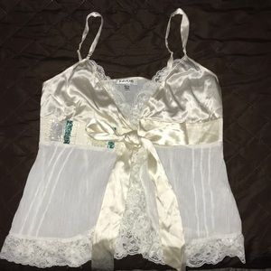 White Bebe tank top